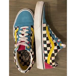 old skool crazy checkered vans